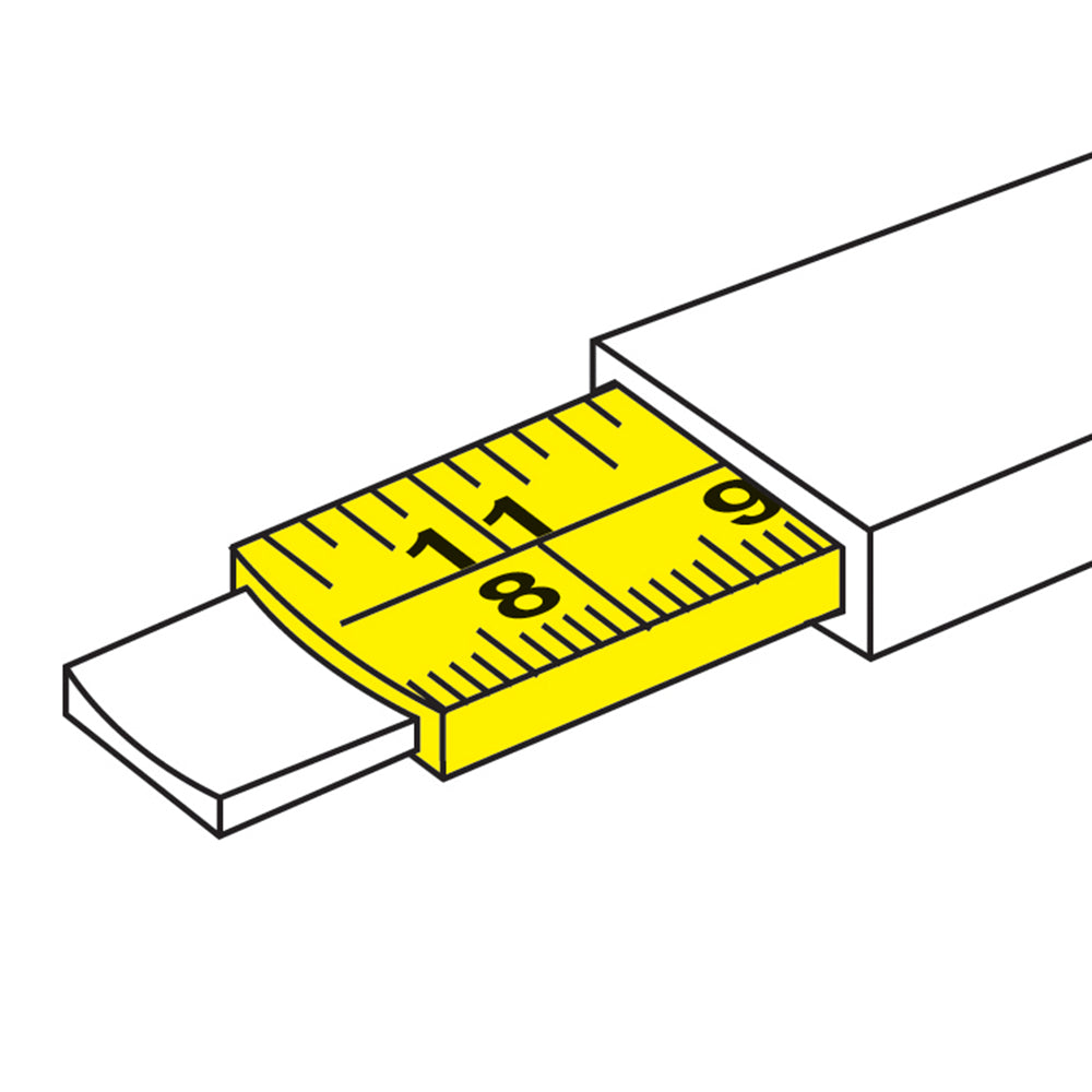 Silverline - Felgekleurde ergonomische rolmaat-3