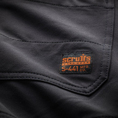 Scruffs - Trade Flex werkshorts, zwart-3