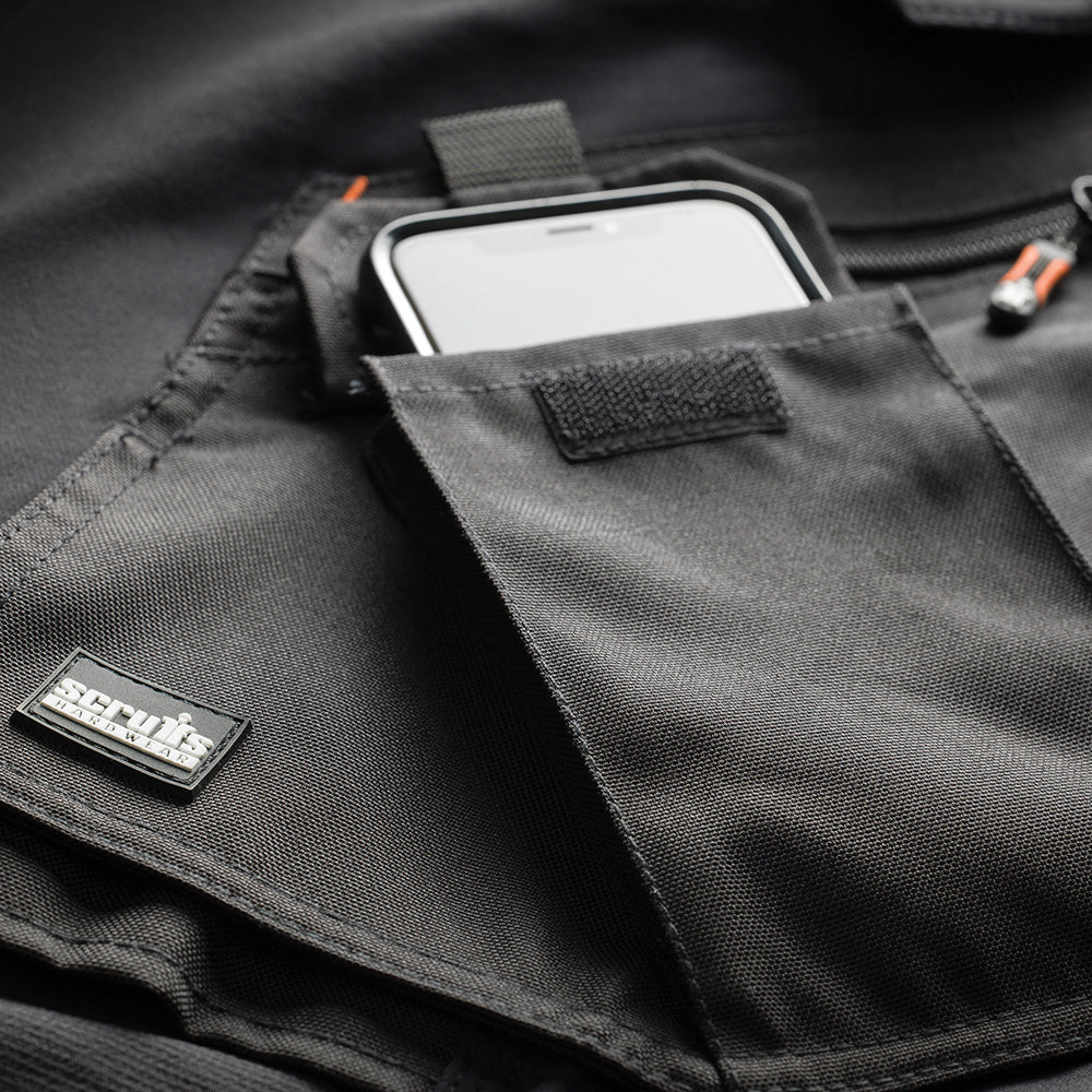 Scruffs - Pro Flex Plus werkbroek met holsterzakken, zwart-2