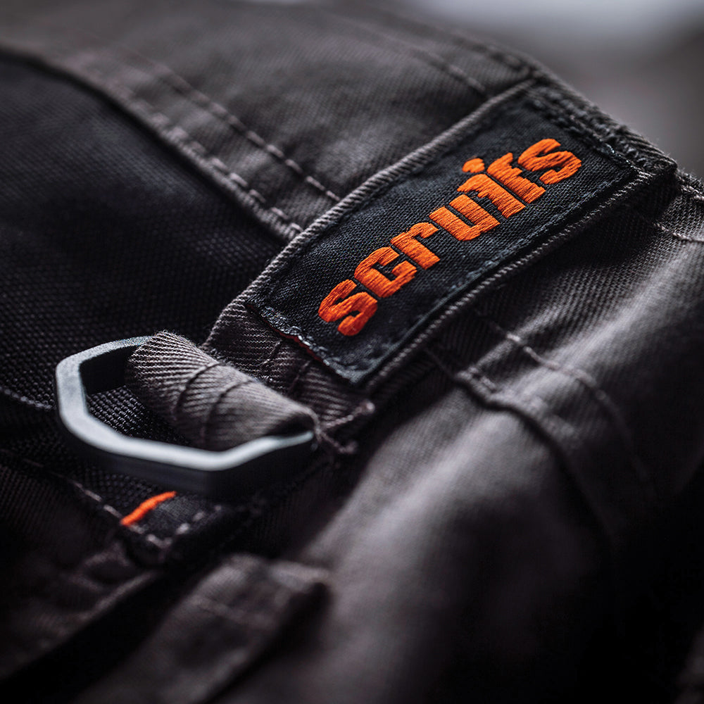 Scruffs - Werkshort "Trade", donkergrijs-3