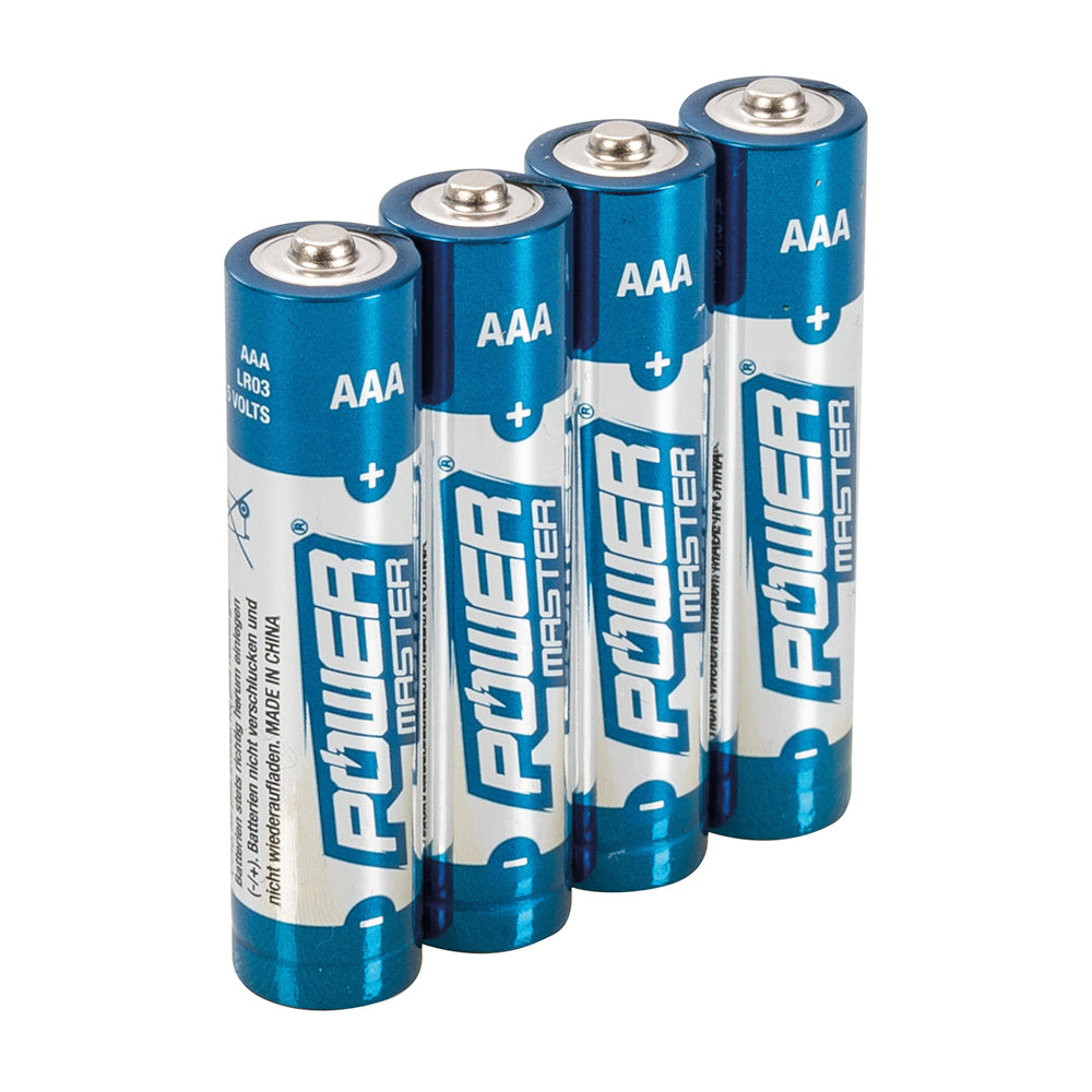 Powermaster - AAA super alkaline batterij LR03, 4 pk.