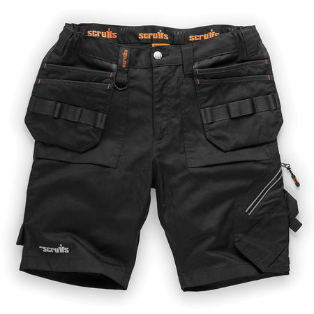 Scruffs - Trade Dames werkshorts met holsterzakken, zwart