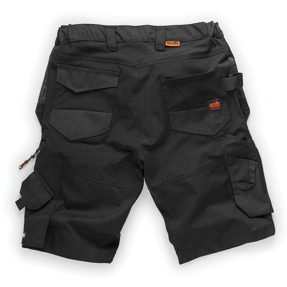 Scruffs - Trade Dames werkshorts met holsterzakken, zwart-1