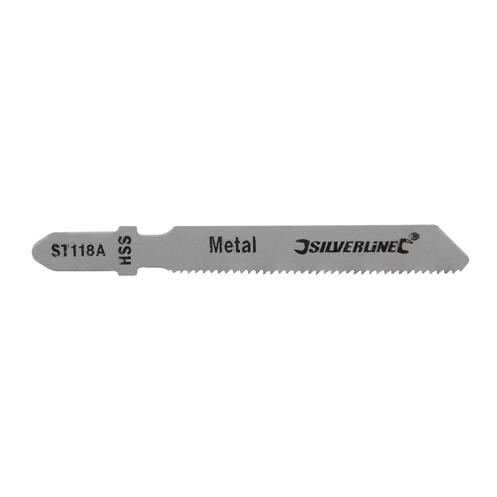 Silverline - Decoupeerzaagbladen voor metaal, 5 pk.