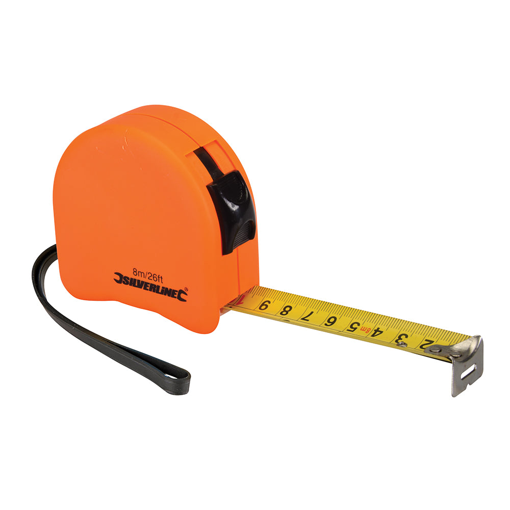 Silverline - Felgekleurde ergonomische rolmaat-4