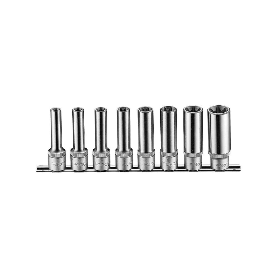 8pc 1/2" star deep socket