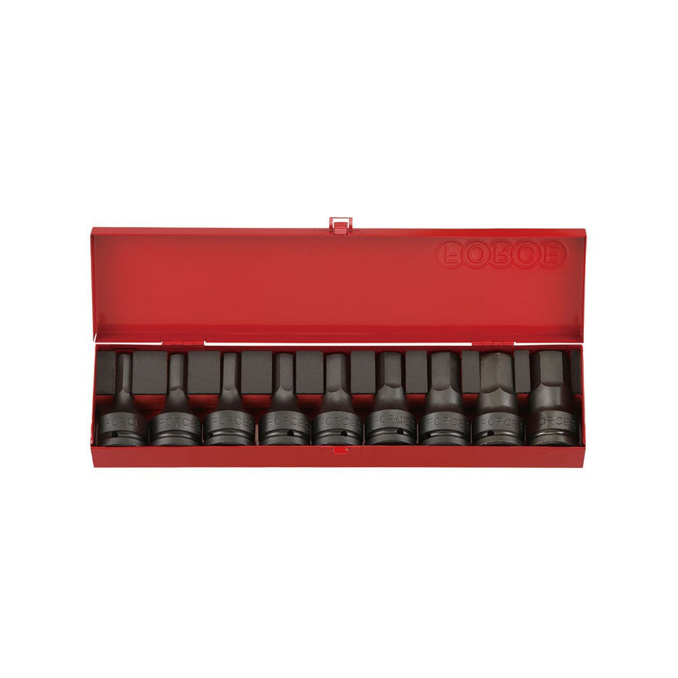 9pc 3/4"DR. Hex impact socket bit (MM)