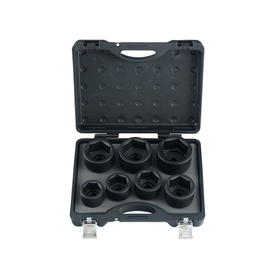 7pc 1" 6pt. Impact socket set