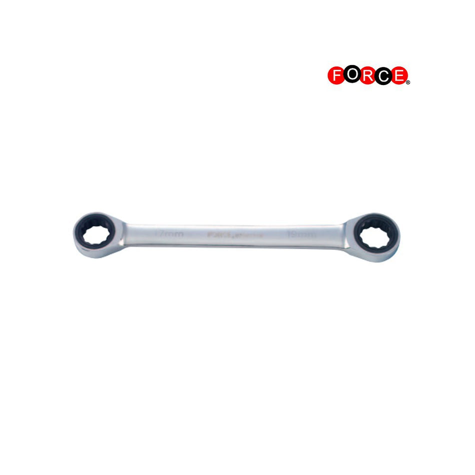 Double gear flat wrench 8x10