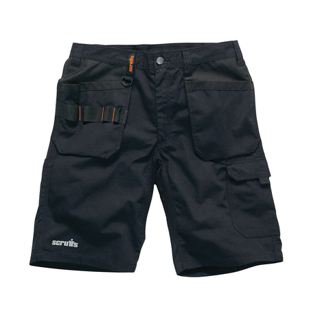 Scruffs - Werk-flexshort Holster, zwart