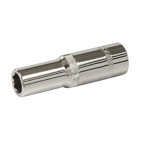 Silverline - Diepe zeskantige 1/2" metrische dop-0