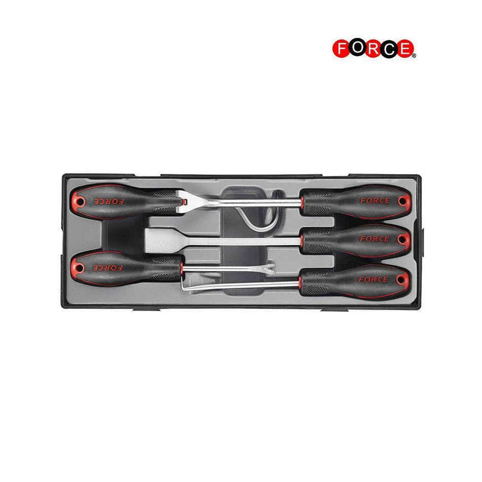 Haak & schraperset 5 delig