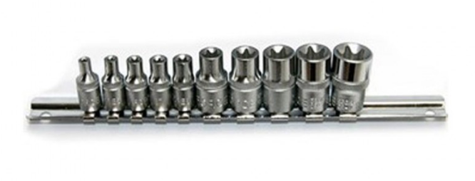 10pc Star socket set