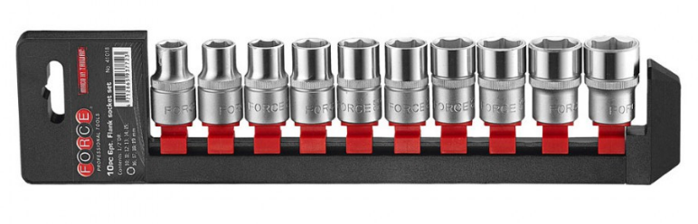 10pc 1/2"DR. 12pt. Flank socket set