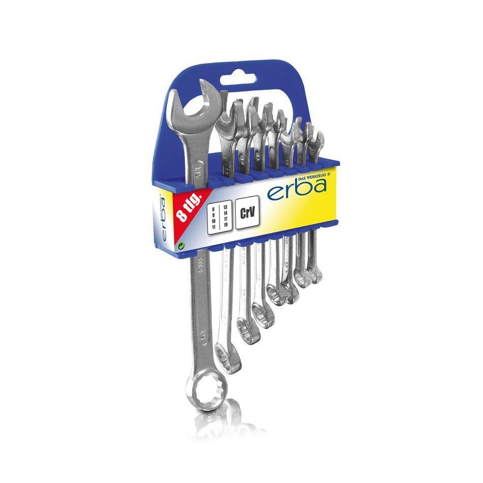 Combination spanners 8pcs 8-19mm